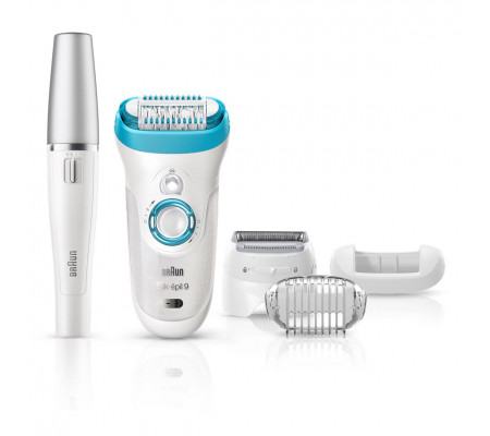 Braun Silk-épil 9 9-558 Wet & Dry epilator with 6 extras incl. face epilator.