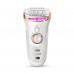 Braun Silk-épil 9 SkinSpa 9-961V Wet & Dry epilator with 12 extras incl. 3 exfoliation brushes.