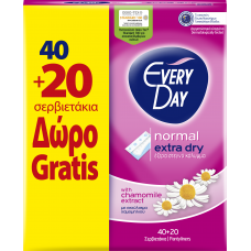 EVERYDAY EXTRA DRY NORMAL 40+20 FREE