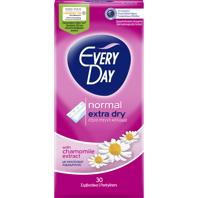 EVERYDAY EXTRA DRY NORMAL 30 PCS