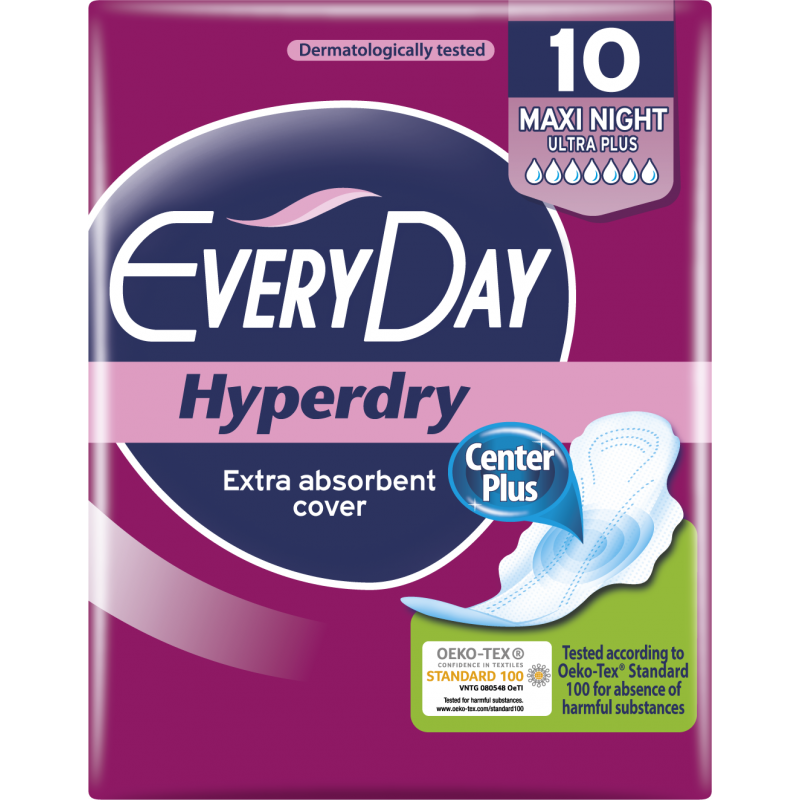 EVERYDAY  Hyperdry MAXI NIGHT 10 PCS 