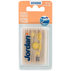 Jordan Dental Sticks Double Ended Extra Thin, 100 units